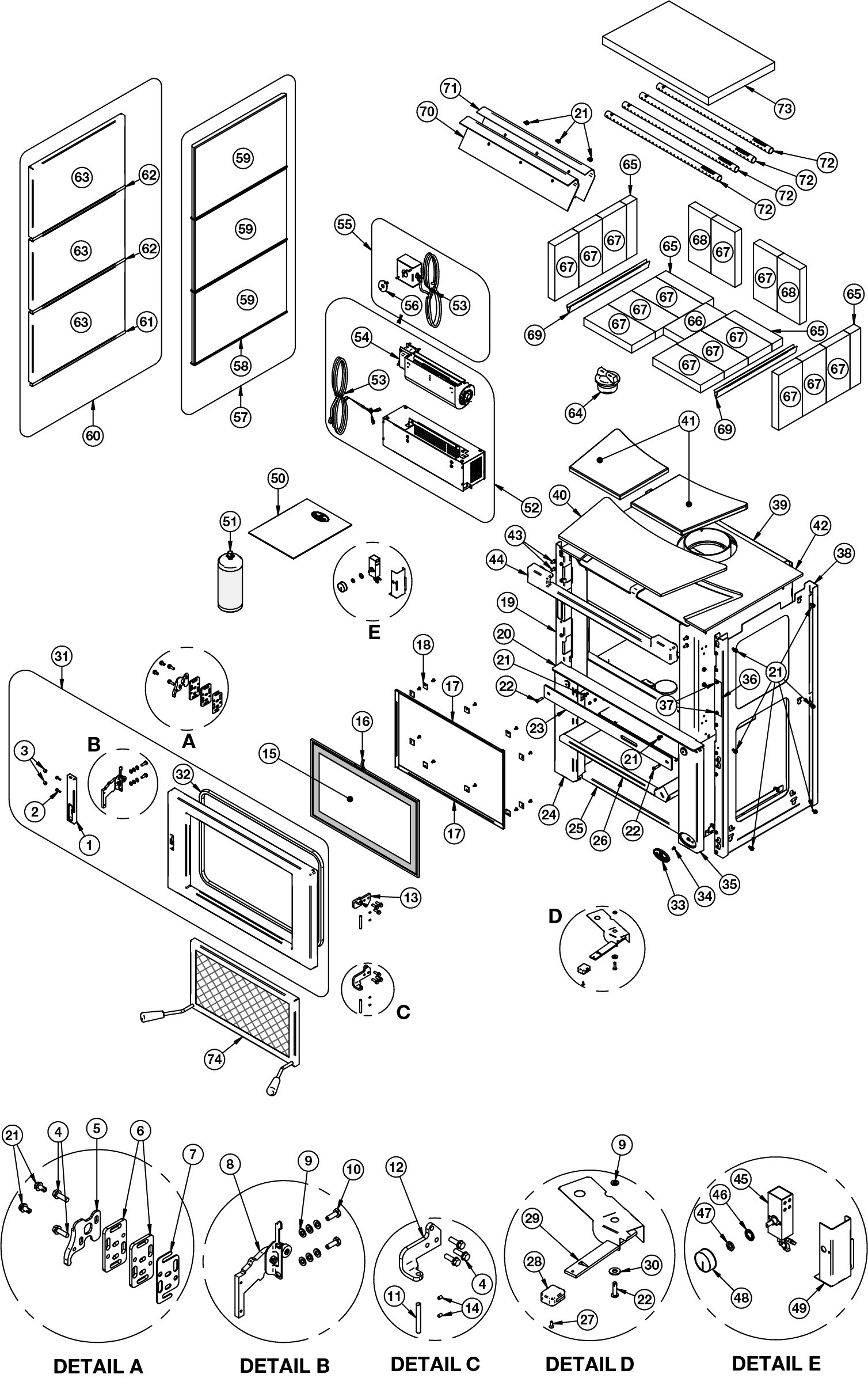 OB02032 Parts and Manuals My Fireplace Products